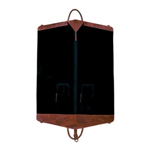 Tan Leather <b>Suit</b> <b>Carrier</b> Personalized Handmade Professional Travel Garment Bag Full Grain Hanging Dustproof Storage Zippers - Product Image 4