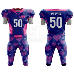 Uniforme de football américain en polyester, vêtements de sport confortables, uniforme de football américain pour hommes - Product Image 1