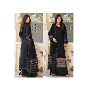 Exportateur indien Soft Santoon Georgette Work Pakistanais Salwar Kameez avec Dupatta pour les femmes disponible à la vente depuis l'Inde - Product Image 1