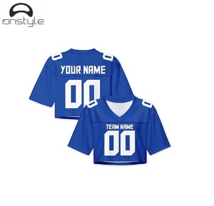 <b>Women</b> crop football <b>jerseys</b> custom sublimation breathable lightweight crop sports <b>jerseys</b> <b>for</b> practice training tournaments - Product Image 1