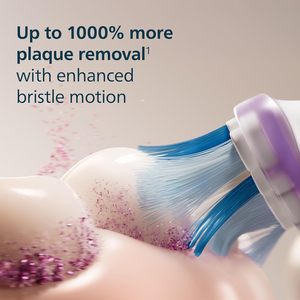 Têtes de brosse Philips Sonicare G3 2-en-1 pour l'élimination de la plaque dentaire et le soin des gencives, têtes de brosse de remplacement authentiques, blanches, lot de 2, HX9052/65 - Product Image 3