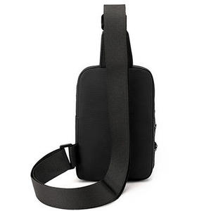 Bolso de hombro de poliéster Unisex de alta calidad con logotipo personalizado, bolso de pecho impermeable de gran capacidad, bolso de negocios de moda para exteriores a rayas - Product Image 3