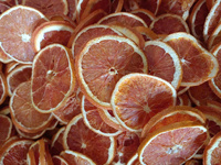 Rebanada de naranja seca de primera calidad, fruta deshidratada ecológica para decoración de postres de infusión de té y salud diaria