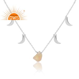 จี้อัญมณีโอปอลจากเอธิโอเปียนธรรมชาติทำจากเงินสเตอร์ลิง925ผลิตตามสั่ง - Product Image 4