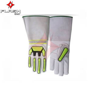 Gants de sécurité pour mécaniciens en cuir léger haute performance, sangle unique, conception de préhension flexible, options personnalisables, confortables - Product Image 2