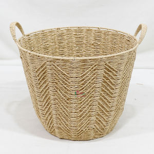 Artex Dong Thap Cestas de almacenamiento de cuerda tejida de papel hecha a mano Cajas de regalo decorativas para la organización del hogar y la cocina - Product Image 1