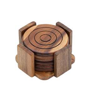 Sous-verres en bois naturel conçus pour la sécurité quotidienne de la table dans les salles à manger et les bureaux - Product Image 5