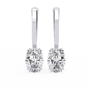 Pendientes de Diamantes Naturales de 1.62ct, Corte Ovalado, Color H, Claridad VS1, Certificados por IGI, Regalo de Compromiso - Product Image 3