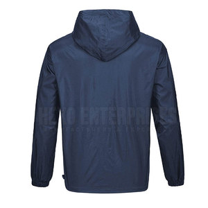 Veste coupe-vent personnalisée Veste coupe-vent de couleur unie Streetwear Veste coupe-vent - Product Image 2
