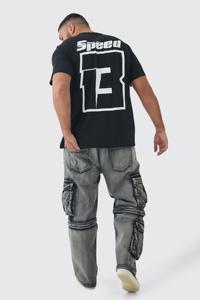 T-shirts graphiques surdimensionnés Vintage ample à manches courtes T-shirt pour hommes à imprimé bouffant personnalisé vente en gros - Product Image 3