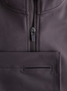 Chaqueta deportiva transpirable de manga larga con cremallera y logotipo frontal para mujer, chaqueta deportiva personalizada de alta calidad para gimnasio, entrenamiento, Yoga, ropa deportiva - Product Image 4