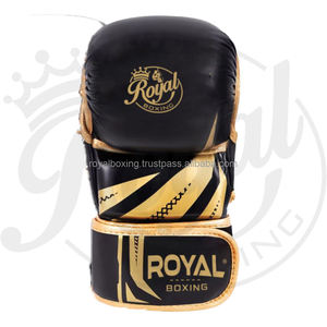 ถุงมือชกมวยหนัง PU สำหรับมวยไทย MMA UFC แบบมีโลโก้สั่งทำพิเศษ - Product Image 2