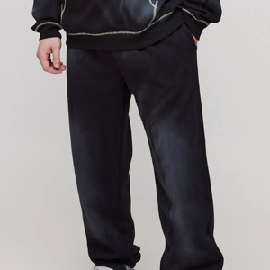 Conjunto Deportivo de Chándal con Estampado Personalizado Estilo Vintage Lavado Ácido 2025, Conjunto Deportivo de Algodón para Invierno, Talla Grande - Product Image 6