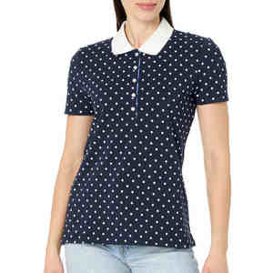 Camiseta de Golf Casual Personalizada para Mujer, de Alta Calidad, Secado Rápido, 100% Poliéster Sublimado, Camiseta de Golf Lisa - Product Image 4