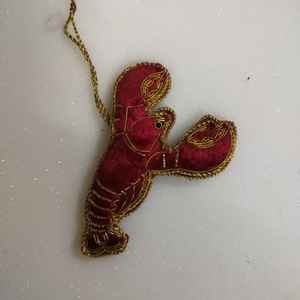 Creative Design Handmade Golden Zari Embroidery Eco-Friendly Durable Christmas <b>Tree</b> Decoration Hanging <b>Ornament</b> for Festival - Product Image 1