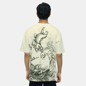 เสื้อยืดผู้ชาย Fit2Fight แบบสั่งทำพิเศษ ผ้าฝ้าย 100% เสื้อยืดสตรีทแวร์ทรงโอเวอร์ไซส์ ผู้ผลิตเสื้อยืด พร้อมบริการปักและตกแต่งขอบ - Product Image 2