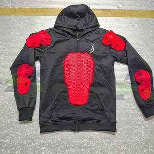 Sweats à capuche en aramide noir Sweats à capuche en aramide de haute qualité avec grossiste rembourré de niveau 2 Sweat à capuche de moto de protection - Product Image 1