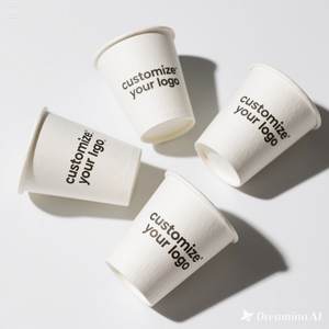 Eco Friendly Personnalisez la tasse de papier de logo 22 oz 50 paquets jetables et élégants - Product Image 3