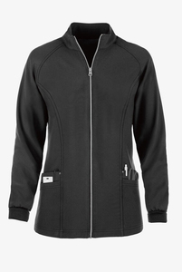 Meilleure qualité femmes fermeture éclair avant échauffement infirmière gommage veste été hôpital gommages à la mode vente chaude gommage échauffement vestes - Product Image 2