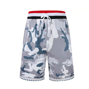 Nueva llegada Ropa deportiva Logotipo personalizado Impreso 100% Tela de poliéster Mejor precio Pantalones cortos de baloncesto - Product Image 1