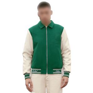 Chaqueta Varsity de Forro Polar Vegano Sostenible, Ligera, Personalizable, Elegante, Ecológica, Impermeable, Chaqueta de Primavera Cómoda para - Product Image 3