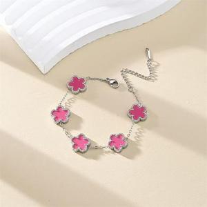Brazalete de Plata 925 de Lujo con Flores de Ágata Multicolor, Brazalete de Plata 925 con Flores de Ágata a la Moda - Product Image 6