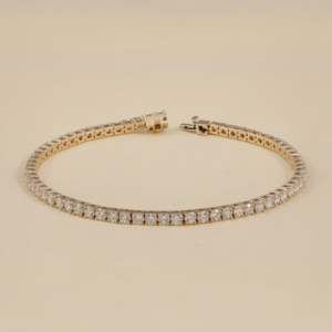 Classic Round Lab Grown Diamond <b>Tennis</b> <b>Bracelet</b> <b>Fashionable</b> Jewelry Accessory - Product Image 5