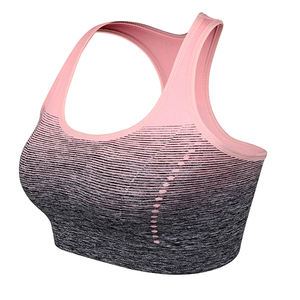 Sujetador Deportivo de Yoga Profesional Ligero para Mujer, Transpirable, Diseño sin Costuras, Logotipo Frontal, Material Spandex/Nylon, Talla Mediana - Product Image 2