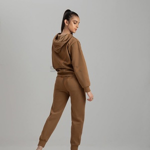 Nouveauté, survêtement d'hiver pour femme de haute qualité, taille personnalisée, à capuche, uni, décontracté, tendance, imprimé, ensemble de plein air, y compris les tailles plus grandes - Product Image 3