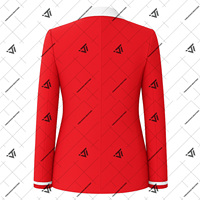 Deltas grecs |   Sigma |   Blazer formel à double bordure doublé en coton biologique personnalisé prêt à être expédié pour la sororité Theta DST