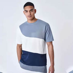 T-shirt col rond manches courtes personnalisé 100% coton pour hommes Plaid de haute qualité Fitness Street Wear Your Own Brand Logo Respirant - Product Image 5