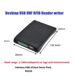 Lecteur/<span class=keywords><strong>écrivain</strong></span> RFID UHF de bureau haute performance 860-960 MHz ISO 18000-6C, longue portée 0-2 m, prend en charge la lecture/écriture, ABS durable, Windows - Product Image 2