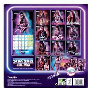 Calendario de pared 2025 de Stranger Things con mini póster, reloj de papel impreso para exhibición en mesa - Product Image 6