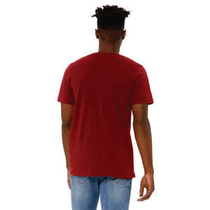 T-Shirt manches courtes col en v unisexe, 100% Airlume, en coton peigné et avec anneau, simple, 4.2 oz - Product Image 3