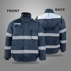Chaquetas de Seguridad Reflectantes de Alta Visibilidad para Hombre, Impermeables, con Capucha, para Invierno, con Logotipo Personalizado para Construcción - Product Image 2