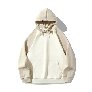 Sweat à capuche en molleton 100% coton 400 gsm pour hommes, taille US, sans ficelle, sans poche, pantalon de survêtement à capuche - Product Image 2