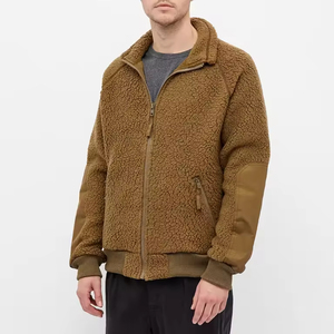 Veste d'hiver en polaire Sherpa utilitaire pour hommes au design décontracté, idéale pour le travail en plein air, le quotidien ou les mouvements par temps froid - Product Image 5
