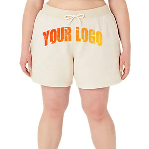 Novedad de 2025, pantalones cortos de Hip Hop de cintura alta para mujer, tela microelástica, logotipos impresos DTF personalizados, pantalones cortos con lazo de longitud corta - Product Image 1