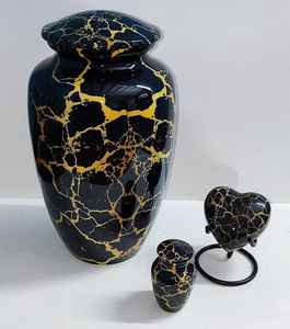 โกศบรรจุอัฐิสำหรับผู้ใหญ่ ผลิตจากโลหะเคลือบลายหินอ่อนสีน้ำเงิน คุณภาพพรีเมียม สำหรับงานศพและที่ระลึก ขายส่งโดยตรงจากโรงงาน รับผลิตแบบ OEM - Product Image 5