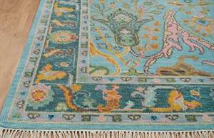 Custom Pink <b>Moss</b> Modern Oushak Style Hand Tufted Wool Rug Latex Backing Customized Highly Durable Handmade Antique Ethnic Rug - Product Image 3