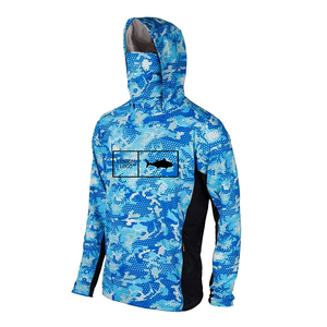 OEM Custom High Quality Upf50+ Quick Drying Uv <b>Wet</b> Sweat Long Sleeve Performance Hoodie Fishing <b>Shirt</b> - Product Image 2