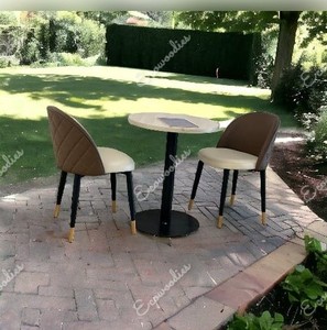 Meubles d'extérieur confortables, table basse carrée et chaise de patio, chaise carrée pour restaurant - Product Image 6