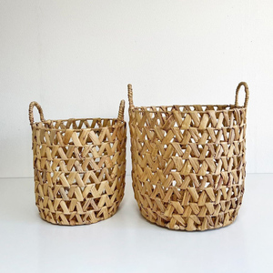 Cestas tejidas para macetas, de la más alta calidad, hechas de jacinto de agua. - Product Image 5