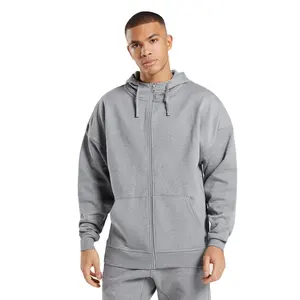 Sweats à capuche de sport pour hommes Design de mode avec fermeture à glissière complète respirant Gym portant des sweats à capuche avec LOGO personnalisé homme sweat à capuche actif en plein air