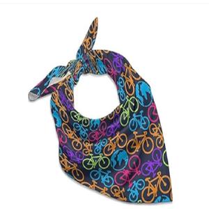 Bandana en coton de luxe, best-seller, avec logo personnalisé imprimé, foulard carré en soie pour femmes, pour la saison hivernale, écharpes et foulards - Product Image 1