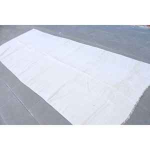 Alfombra Turca, Alfombra de Pasillo de 4.8x12.2 pies, Alfombra Vintage, Alfombra de Lana con Puntos Blancos y Grises - Product Image 3