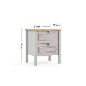 Muebles de dormitorio de diseño escandinavo Taiga 2 ekmeceli Komodin - Product Image 5