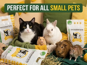 PureFluff Pro — Litière pour animaux de compagnie 100% naturelle à base de blé 5L - Product Image 2