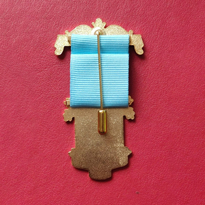 MAÇONNIQUE MARK PAST MASTERS BIJOU DE POITRINE-MAÇON MARK OFFICIER COLLIER BIJOU PLAQUÉ ARGENT-MARK Ronpex - Product Image 2