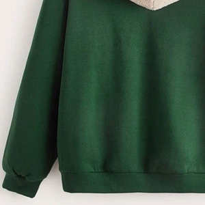 Sudaderas con capucha térmicas con parche de mezcla de algodón de chenilla personalizadas para hombre, sudaderas de peso pesado con diseño bordado para invierno - Product Image 5